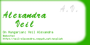 alexandra veil business card